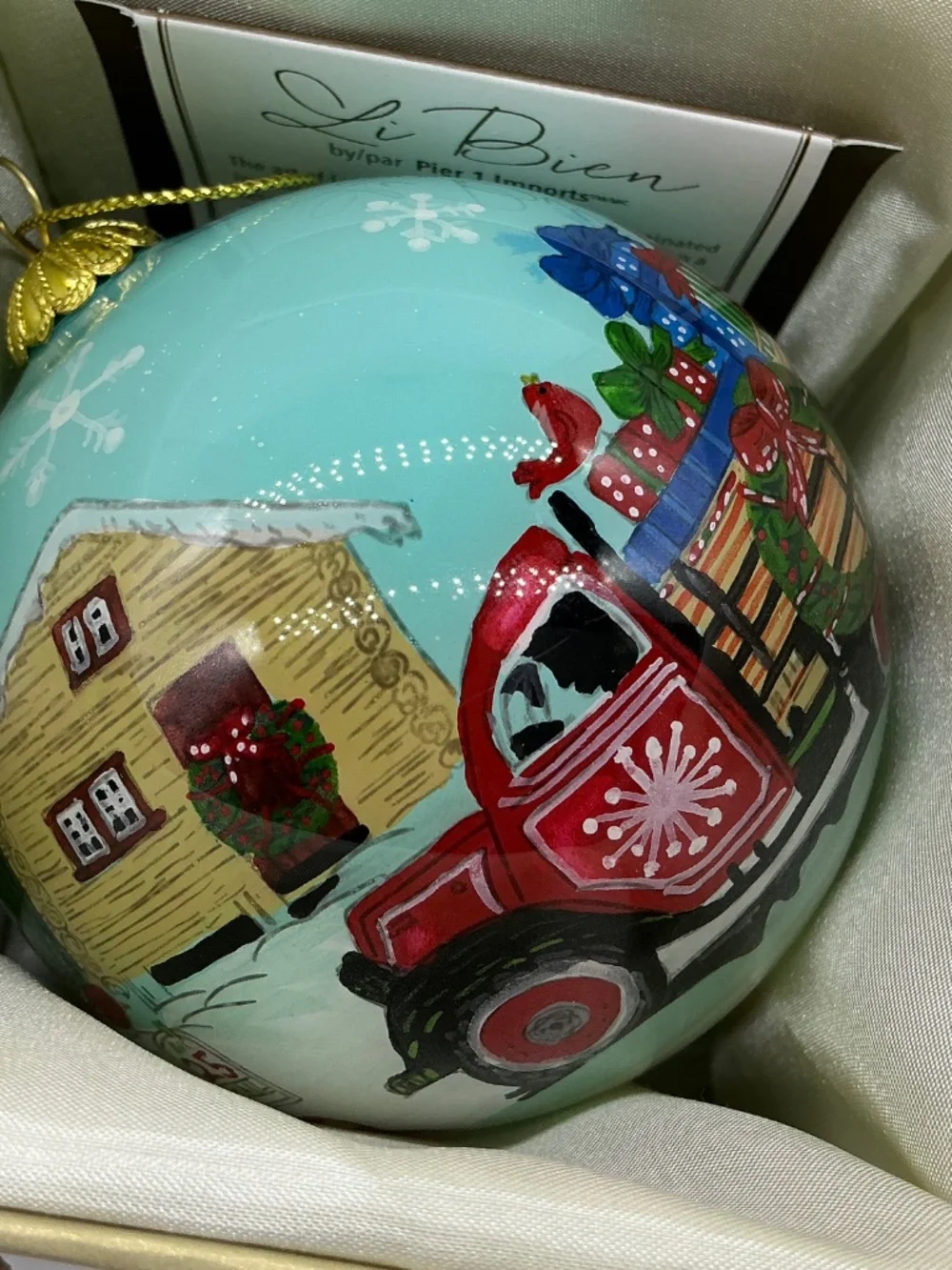 Pier 1 Li Bien Christmas balls ornaments